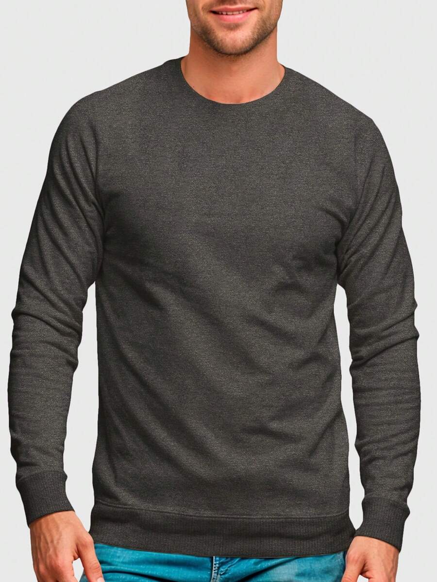 Men Sweatshirts - Màu xám đen - Xem 1