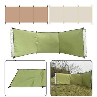 Camping-Windschutz Outdoor Winddichter Schild Camping Sonnenschutz Faltbare Camping-Windschutz Gasofenbrenner für Camping Picknick BBQ