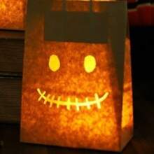 3PCS Halloween Leuchtende Handtaschen Süßigkeiten Taschen Dekoration Atmosphäre Requisiten