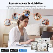 4k 8 Megapixel Wireless Solar Security Camera, Triple Lens Solar Monitoring, Ultra HD Color Night Vision, Two-Way Audio, 2.4G Wi-Fi Connection, Wall-Mount Monitoring, Easy Installation, Smart Home Security Camera, Mobile Remote App, View Anytime, Anywhere, Good Housekeeping, IP66 Waterproof Rating - Xám - Xem 5
