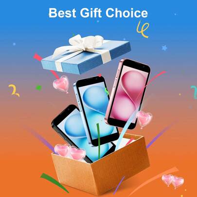 SOYES 3G-Mini-Smartphone, 3,0-Zoll-Taschentelefon, Dual-SIM-Steckplätze, Face ID, kleines Premium-Taschenhandy für Studenten, 2 GB + 16 GB, kleinstes Mini-Telefon der Welt, kompaktes Android-Telefon, kleines Premium-Taschenhandy für Studenten mit Touchscreen, leichtes Telefon, Touchscreen-Telefon, Weihnachten, Halloween.