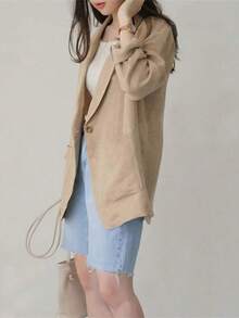 Women Lightweight Jackets - Khaki - View 5