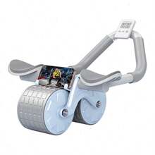 Abdominal Wheel Automatic Rebound Elbow Support Anti-Slip Fitness Roller Train - Multicolor - View 12