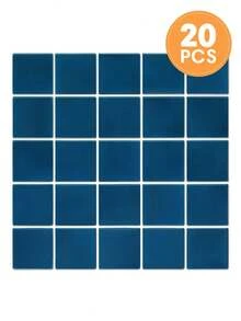 1/10/20 PCS Square Peel And Stick PVC Wall Panels, Decorative Wall Stickers, 3D Self-Adhesive Wall Stickers, Multiple Colors, Home DIY Wall Decoration, Simple Decoration, Waterproof, Heat-Resistant, For Kitchen, Bedroom, Living Room - Multicolor - View 19