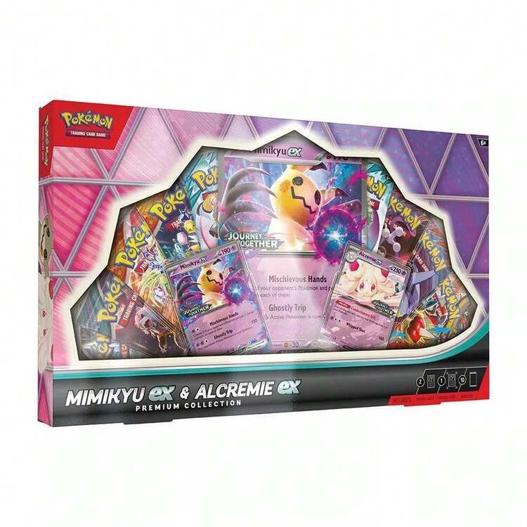 pokémon trading card game:mimikyu ex & alcremie ex premium collection Mimikyu – Kantocards Pokémon presents the Mimikyu ex and Alcremie ex Premium Collection The Mimikyu ex & Alcremie
