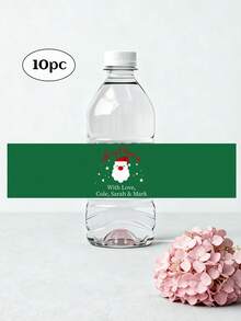 Custom Photo Water Bottle Label-38 Styles,10pcs Personalized Celebration Tags,Personalized DIY Bottle Water Waist Seal Stickers,Personalized Water Bottle Labels For Wedding, Birthday, Baptism , Wedding Thank You Stickers,Christmas Water Bottle Labels Waterproof - Christmas Party Decoration - Holiday Party Decor,For Housewarming,Chic Design - Multicolor - View 46