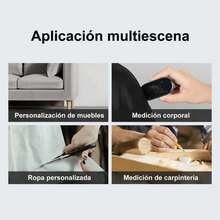 Regla Y Cinta Métrica Digital Electrónica Con Pantalla Lcd - Negro - Ver 6