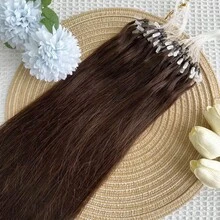 50 Stränge Microlink Haarverlängerungen menschliches Haar natürliches schwarzes Utral glatte und super weiche Mikro-Schleife-Haarverlängerungen 30g/Packung seidige gerade Mikroperlen-Haarverlängerungen für Frauen, einfach zu installieren und zu bedienen. Geeignet für den Alltag, Termine, Partys und verschiedene Festivals. Zeigen Sie Ihr Vertrauen und Ihre Schönheit - S2 - Übersicht 2