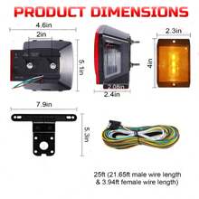 Towing & Trailer Lighting - Red - View 2