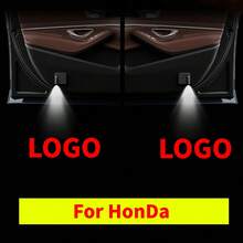 2 buc Lumini de București Auto Wireless cu Funcție de Proiecție, Lumini LED de Bun Venit, Lumini cu Logo pentru Ușă Auto cu Senzor Automat, Potrivite pentru Audi, BMW, Nissan, Peugeot, Chevrolet și Alte Modele de Autoturisme, Lumini Decorative de Bun Venit cu Senzor Automat, Decorațiuni Auto, Accesorii pentru Interiorul Autoturismului