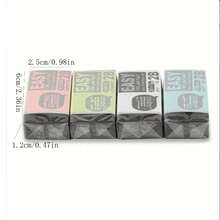 قطعة واحدة من ممحاة زهرة الصباح الكبيرة باللون الأسود، ممحاة قلم عشوائية الألوان للامتحانات والتصحيح