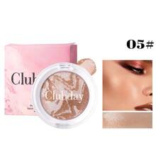 Clubday 1盒3色五花肉高光腮红珠光大理石纹理一体式腮红，适合日常、圣诞节、节日派对、舞台妆 - 彩色 - 查看 14