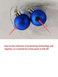 24个3厘米圣诞球套装，圣诞装饰球，圣诞树装饰，适用于婚礼、生日派对、节日装饰、圣诞派对、圣诞氛围装饰道具、圣诞装饰品、圣诞礼物、圣诞装饰、房间装饰、家居装饰、圣诞装饰品、家居圣诞礼物、圣诞装饰 - 彩色 - 查看 11