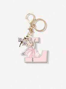 Ballet Dancer Reversible Acrylic Keychain, With A Beautiful Ballerina Pendant, Elegant Pink Ballet Skirt And Headphone Pendant Design, Lightweight And Portable Keychain, Suitable For Dance Enthusiasts, Backpack Accessories, Birthday Christmas Gifts, Ballet Costumes, Daily Fashion Accessories, Fine Craftsmanship Letter Pendant, Items - Multicolor - View 27