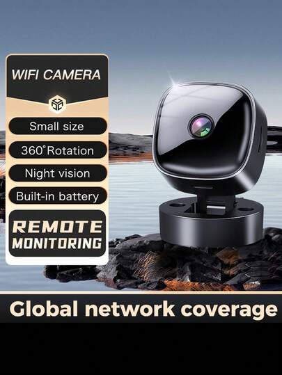 1080P Night Vision Mini Portable High Definition WIFI Camera, 360° Adjustable, Desktop, Wand Mounted, Ceiling Mounted Installation, Mobile Detection Alarm, Supports TF Card Cloud Storage, Applicable Home Bedroom, Corridor, Baby Crib, Office Etc. view 10