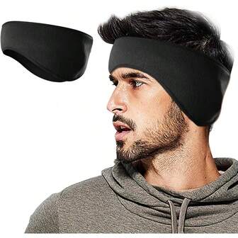 Winter Fleece Ear Warmers Muffs Headband For Men Women Ski Running Cycling
