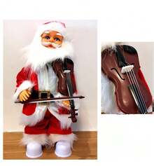 2025 New Santa Claus Playing Musical Instruments, Christmas Decorations For The Desk, Creative Christmas Decoration, A Must-Have For Christmas Gifts - Red Violet - View 4