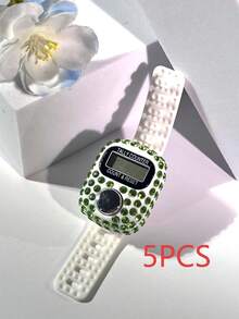 New Convenient Finger Counter, Adjustable Rhinestone Mini Handheld Counter, Electronic Rosary Ring Counter, Prayer Accessories, Multi-Purpose Counter, Compact Fashionable Luxury Ring, Counting Portable For Men & Women, Suitable For Holiday Gifts, Prayer Counting, Etc.