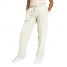 3-Pack Women's Heavyweight Wide Leg Loose-Fit Fleece Sweatpants (S-2XL) - 麻灰色 - 奶油色 - 淺藍色 - 查看 3