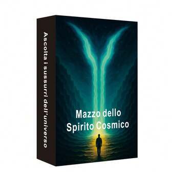 Baraja Oracle Italiana, Mensaje del Universo, 48 Cartas para Reflexión y Claridad Interior, Baraja Oracle Espíritu Cósmico, 12x8cm/4.72x3.15 pulgadas