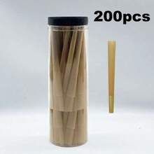 1000/200/100/50/30/10pcs Natural Pre-Rolled Cones Rolling Papers - King Size Ultra Thin & Slow Burning Smoking Cones With Tips/Tubes - Trumpet ,Tube Rolling Paper For Accessories,Vape,Holiday/Valentine's Gifts & Smoking Accessories,Father's Day Gift - Color Mixing - View 8