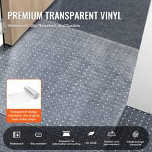 Carpet Protector For Pets, 24" X 12' PVC Scratch-Proof Cat Carpet Protector For Doorway, Anti-Slip Cat Scratch Protector Mat, Easy To Cut Plastic Carpet Scratch Stopper, Cat Scratch Guard Carpet - 24" X 12' - View 4