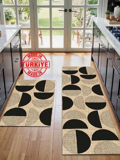 Kitchen Vloerkleed Set Washable NonSlip 160x50 80x50 Cm Zachte Durable Rug, Mat