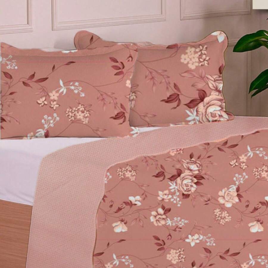 3-Piece Queen Size Bedspread Set, Patchwork Quilt, Ultra Double-Sided - 查看 1