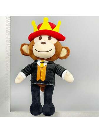 Ny Steal A Brainrot Jandel Red Hat Black Monkey Plyschdocka Födelsedag Julklapp Högt Färgvärde