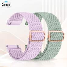 Nylon Watch Bands, Adjustable Braided Loop Straps For Men And Women, 20mm 22mm For Choice - 20, 22 Woven Diamond Pattern - View 36