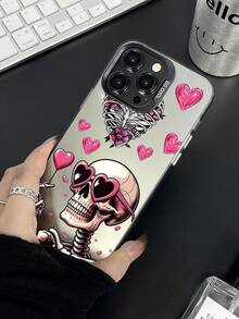 Ốp điện thoại chống sốc hình đầu lâu Skeleton 1 chiếc, tương thích với iPhone 11 12 13 14 11 Pro Max 12 Pro Max 13 Pro Max 14 Pro Max XR 15 15 Pro 15 Pro Max, Galaxy A05/A15/A25/A35/A53/A54/A55/S23/S24 - Nhiều màu - Xem 4