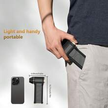 Wireless Powerful Turbine Snowblower Fan, Super Brushless Motor Turbine Fan, Type-C Rechargeable Battery, Long-Lasting Battery Life, Suitable For Snow Removal, Dust Removal, Barbecue Charcoal Use, High Power Mode Is Suitable For Car Cleaning, Computer Case, Keyboard - one-size - View 5