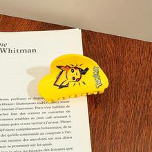 pocket monsters Pokémon Pikachu Hair Claw Clips, Cute And Handsome Hair Accessories, Hair Claw Clips For Decorating Hairstyles, Daily Practical Hair Claw Clips,Bright-Colored Hair Accessory Clips Winter Hair Clip