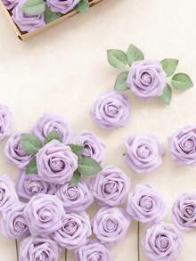 5/10/15/20/25/30pcs Real Looking Fake Roses Stem For DIY Wedding Bouquets Centerpieces Arrangements Party Baby Shower Home Decorations OPP Bag Packaging