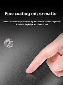 ZYONS 2pcs Matte Anti-Spy Screen Protector, Non-Glass Material, Soft Film, 9H Ceramic Matte Screen Protector, Compatible With Iphone 17 Pro Max/17 Air/16 Pro Max/16E/16 Plus/17/15 Pro Max/14/13/12/11/XR/X/XS/7/8 - Black - View 12