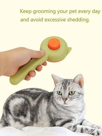 宠物梳 - 猫咪脱毛梳，集去除松散毛发、清洁和按摩于一体。狗狗美容梳清洁用品。猫梳、发刷、背梳、造型梳、卷发梳、边缘梳、发梳、梳发、发刷套装、梳发、卷发梳、解结梳、女士发刷、头发、旅行、美发产品、美发工具、美发用品、理发师、理发师配件、理发店、美发设备