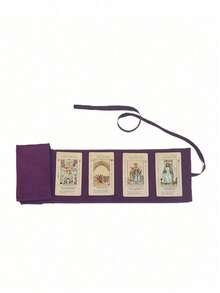 1 túi đựng bài Tarot bằng nhung, in họa tiết phong cảnh vàng và trăng, màu xanh lam và tím, có dây rút, chất liệu vải mềm mại, túi bảo vệ di động để đựng bài và các vật dụng nhỏ, hộp đựng bài Tarot, lớp bảo vệ bằng vải cho bài và vật dụng, quà tặng Giáng sinh, Lễ Tạ ơn, Ngày của Mẹ, Ngày Valentine. - Nhiều màu - Xem 4