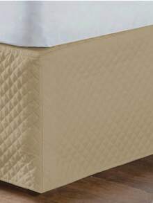 3-In-1 Adjustable Bed Headboard Skirt For Box Spring Beds - Single / Double / Queen - Hazelnut - Adjustable to All Sizes - View 3