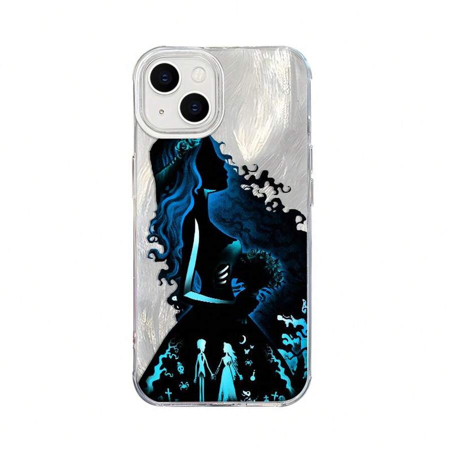 Funda para celular con La novia cadáver creativa.Funda protectora estampada para Apple 16PROMAX, 15, 14, 13 y 12.Ligera, duradera y con un diseño elegante.MX624 traducido al español: MX624 - Pluma pequeña - Ver 1