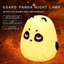 1 LED Bunny/Fat Bear/Stupid Bear/Chestnut Bear/Duck Night Light, Cute Rainbow Light Changing Silicone Light, Pat Control, USB Charging Soft Silicone Light, Christmas Gift For Girls, Boys(Random Color) - Random Color - View 3