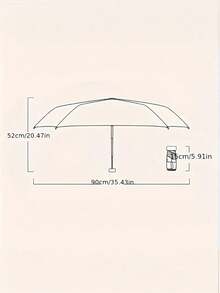 1pc Mini Pocket Umbrella, Compact Umbrella, 5-Fold Umbrella, Dual Use Rainproof & Sunproof, Mini Pocket Waterproof Portable Travel Umbrella, Sunshade Umbrella Women Sunscreen UV Sunscreen Umbrella 2 In 1 Mini Six Fold Ultra Light Compact Portable, Mini Travel Umbrella - Multicolor - View 9