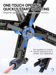 TOKQI 三合一手持迷你自拍杆三脚架，带无线遥控器的手机支架，便携式可伸缩落地支架，带挂绳环，兼容智能手机，适用于Vlog、家庭聚会、假日录像、直播等场景。 - 彩色 - 查看 5