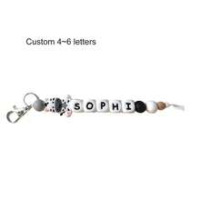 1PC Custom Animal Letter Keychain, Can Be Used As Name Bag Hanging,Back To School Gifts,Customized Keychains & Accessories,End Of Summer,Delicate Romance,For Office,For School,For Classroom,For Teacher Gifts,For University,For Colleague,For Dorm Rooms - Silicone Keychain - View 33