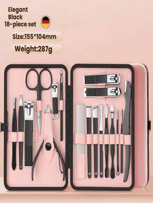 专业美甲美足护理套装，女士个人护理套装，足部护理套装（含耳垢清除器、指甲钳、美甲工具），男女通用旅行包，送亲朋好友及父母的礼物 - 彩色 - 查看 29