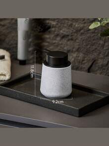 1pc Vintage Wood Grain Bathroom Foaming Soap Dispenser, Hand Wash & Dish Soap Storage Container, Farmhouse Decor, Foaming Soap Dispenser, Home Decor Accessory - Multicolor - View 9