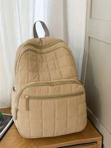 New Quilted Durable Lightweight Portable Classic Casual Fashion Versatile Comfortable Spacious Backpack Suitable For Multiple Occasions - Nhiều màu - Xem 9