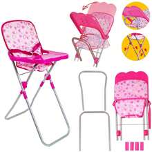 5 -In-1 Deluxe Baby Doll Pretend Play Set With Bouncer Adjustable Swing Seat And High Chair (Doll Not Included) - Pink - View 2