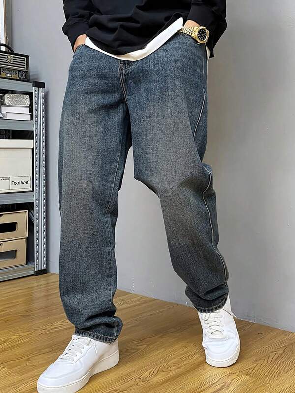 Casual Denim Jeans For Men, Blue, Fashion Daily Wear
