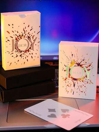 1pc 娱乐，激光便携式五周年限量版扑克牌 反光高美感扑克牌