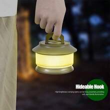 Outdoor Camping String Lights Retractable Tape Lights Tent Atmosphere Lighting Rechargeable Long Lasting Guyline Hanging Lights